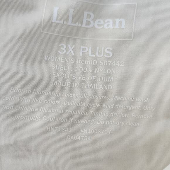 L.L.Bean Anorak Jacket Womens 3X 1/4 Zip Colorblock Hooded Windbreaker Outdoors - Picture 7 of 7